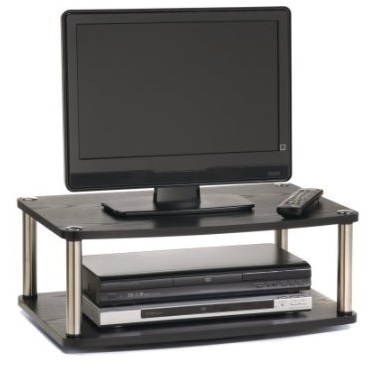 convenience concepts designs 2-tier swivel tv stand