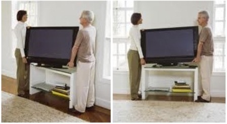 how to attach a flat tv screen to a stand