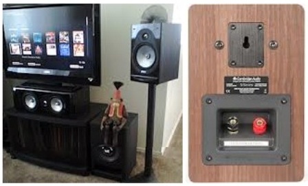 How to Attach Bookshelf Speakers to Stands